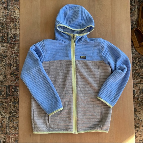 LL Bean Kids' Airlight Full-Zip Hoodie, Colorblock - Picture 1 of 9